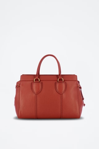 Sac à main en cuir York - Bordeaux