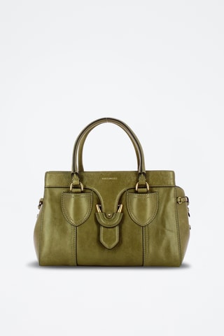 Sac à main en cuir York Vintage - Vert