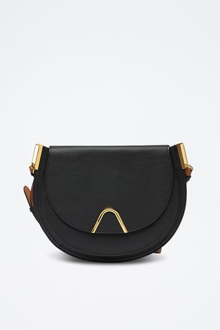 Sac bandoulière en cuir Sunup - Noir