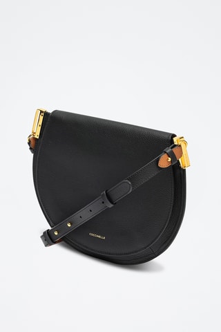 Sac bandoulière en cuir Sunup - Noir