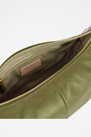 Sac porté épaule en cuir Campus Vintage - Vert