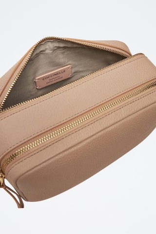 Sac bandoulière en cuir Malory - Beige