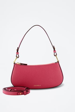 Sac porté épaule en cuir Merveille - Vieux rose