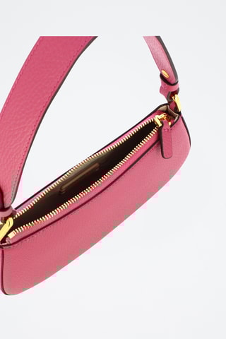 Sac porté épaule en cuir Merveille - Vieux rose