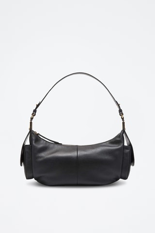 Sac porté épaule en cuir Campus - Noir