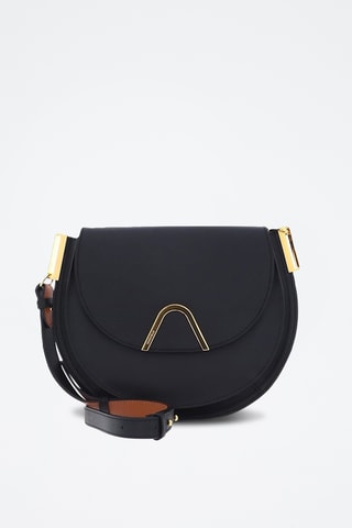 Sac bandoulière en cuir Sunup - Noir