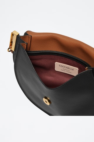 Sac bandoulière en cuir Sunup - Noir