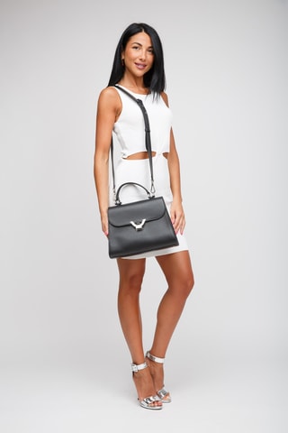 Sac à main en cuir Dew - Noir