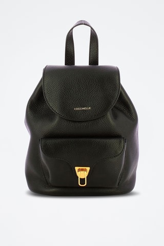 Sac à dos en cuir Beat Soft - Noir