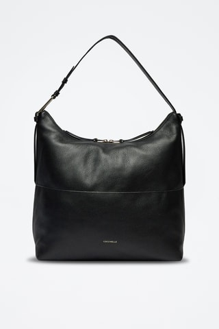 Sac porté épaule en cuir Malory - Noir