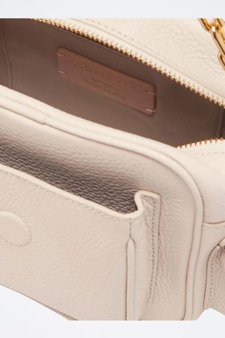Sac porté épaule en cuir Campus - Ecru