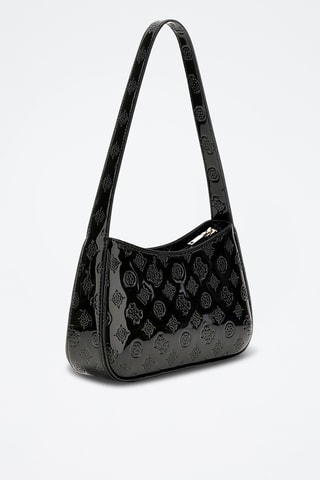 Sac porté épaule verni Amela - Noir
