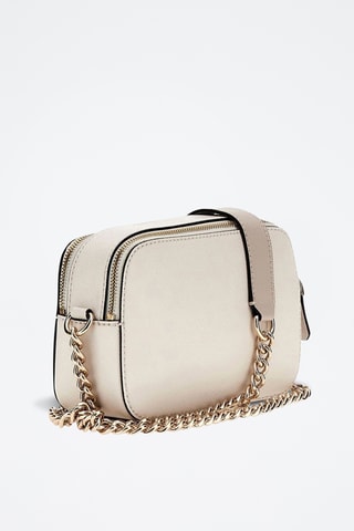 Sac bandoulière Noelle - Ecru et taupe