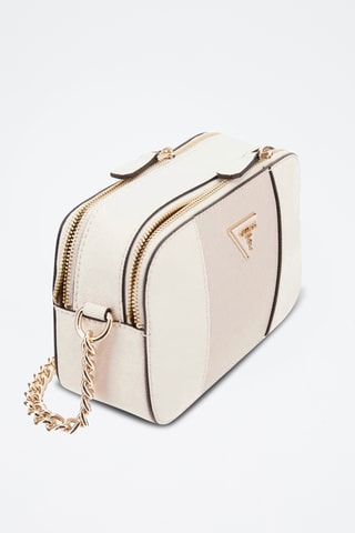 Sac bandoulière Noelle - Ecru et taupe