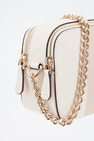 Sac bandoulière Noelle - Ecru et taupe