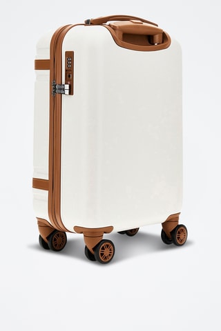 Valise cabine Hardwicke (S) - Blanc et beige - 46 cm