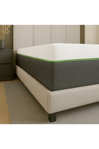 Matelas hybride ressorts ensachés et mémoire de forme CHR - Epaisseur 25 cm - Enveloppant