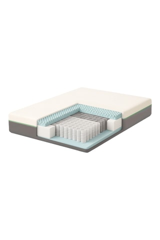 Matelas hybride ressorts ensachés et mémoire de forme CHR - Epaisseur 25 cm - Enveloppant