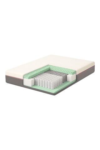 Matelas hybride ressorts ensachés et mémoire de forme COR - Epaisseur 30 cm - Enveloppant