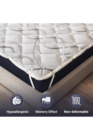 Surmatelas Topper Carbon - Epaisseur 5 cm - Enveloppant