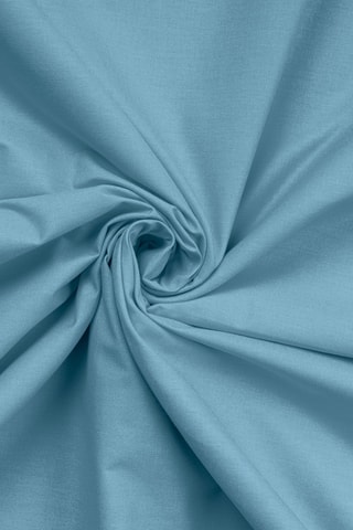 Drap-housse en coton renforcé 145 fils/cm² Tonne Marie - Bleu clair