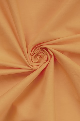 Drap-housse en coton renforcé 155 fils/cm² Tonne Orage - Orange clair