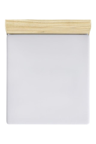 Drap-housse en coton 61 fils/cm² - Blanc
