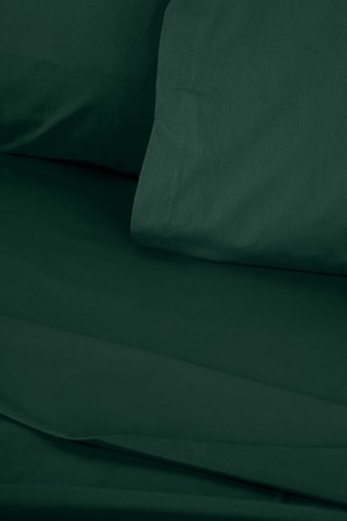 Drap-housse en coton renforcé 155 fils/cm² Tonne Verte - Vert foncé