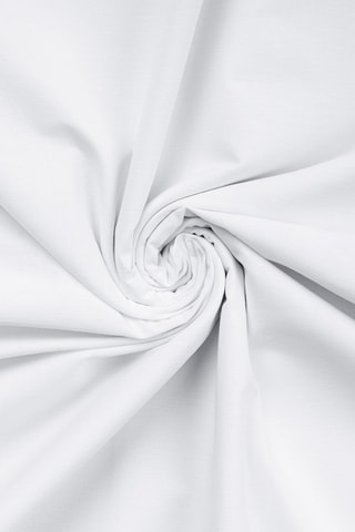 Drap-housse en coton 57 fils/cm² - Blanc