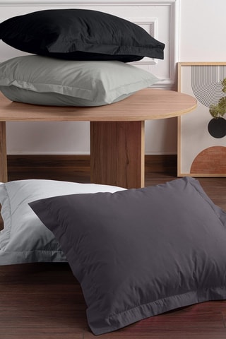 2 taies d'oreiller en coton 80 fils/cm² Tonne - Blanc