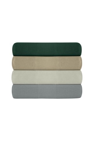 2 taies d'oreiller en coton renforcé 155 fils/cm² Tonne Verte - Vert foncé