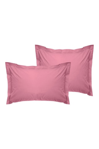 2 taies d'oreiller en coton renforcé 155 fils/cm² Tonne Rosse - Rose