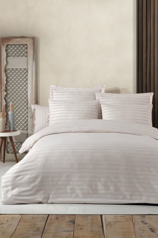 Parure de couette en coton 117 fils/cm² - Beige
