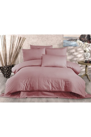 Parure de couette en coton 120 fils/cm² - Rose