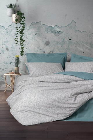 Parure de couette en coton 57 fils/cm² June - Vert