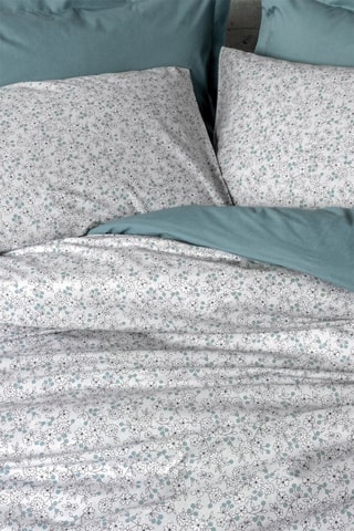 Parure de couette en coton 57 fils/cm² June - Vert