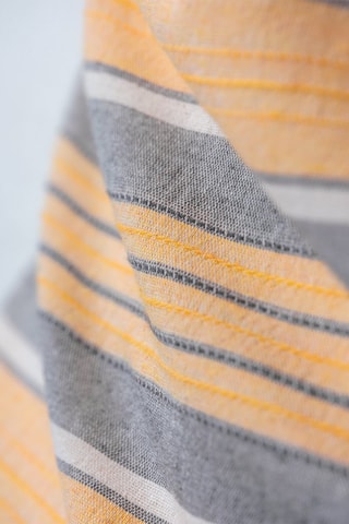 Parure de lit en coton 57 fils/cm² Tribus - Jaune et gris