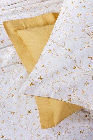 Parure de couette en coton 57 fils/cm² Tiny - Moutarde