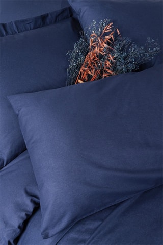 Parure de couette en coton 57 fils/cm² - Bleu marine