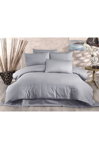 Parure de couette en coton 120 fils/cm² - Gris