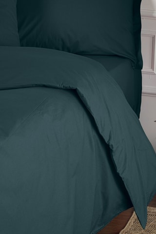 Housse de couette en coton renforcé 145 fils/cm² Tonne Mavie - Vert foncé