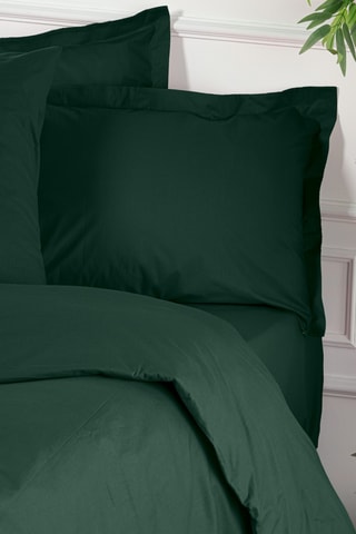 Housse de couette en coton renforcé 155 fils/cm² Tonne Verte - Vert foncé