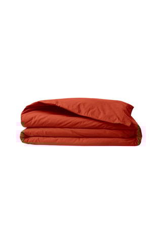 Housse de couette en coton renforcé 145 fils/cm² Tonne Orage - Orange