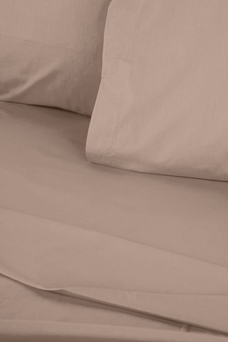 Housse de couette en coton renforcé 145 fils/cm² Tonne Brune - Marron clair