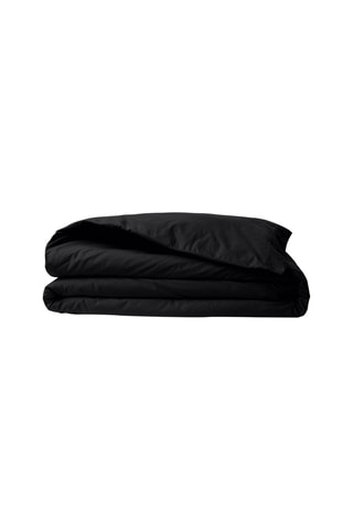 Housse de couette en coton renforcé 155 fils/cm² Tonne Grise - Noir