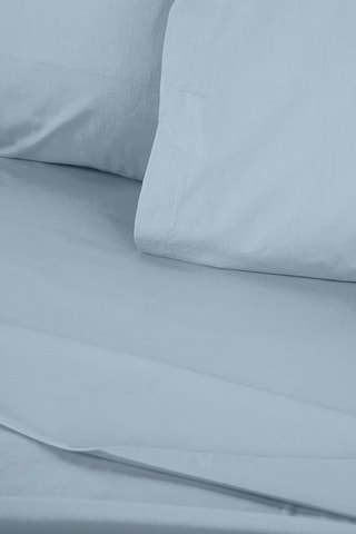 Housse de couette en coton renforcé 145 fils/cm² Tonne Marie - Bleu gris