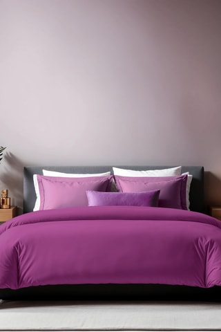 Housse de couette en coton renforcé 155 fils/cm² Tonne Viole - Violet