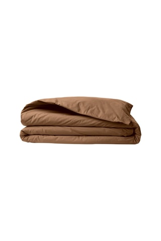 Housse de couette en coton renforcé 155 fils/cm² Tonne Brune - Marron