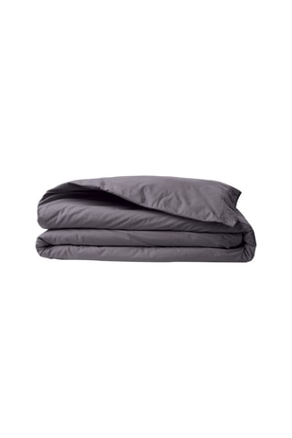 Housse de couette en coton renforcé 155 fils/cm² Tonne Grise - Gris foncé