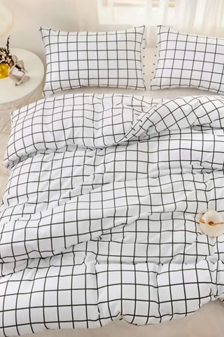 Parure de couette en coton 47 fils/cm² Pled - Noir